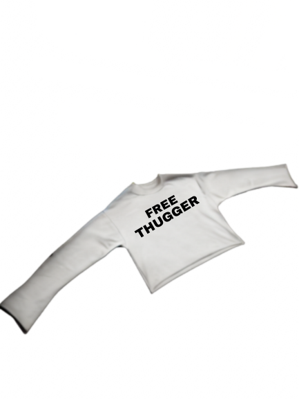 FREE THUGGER LONGSLEEVE - WHITE