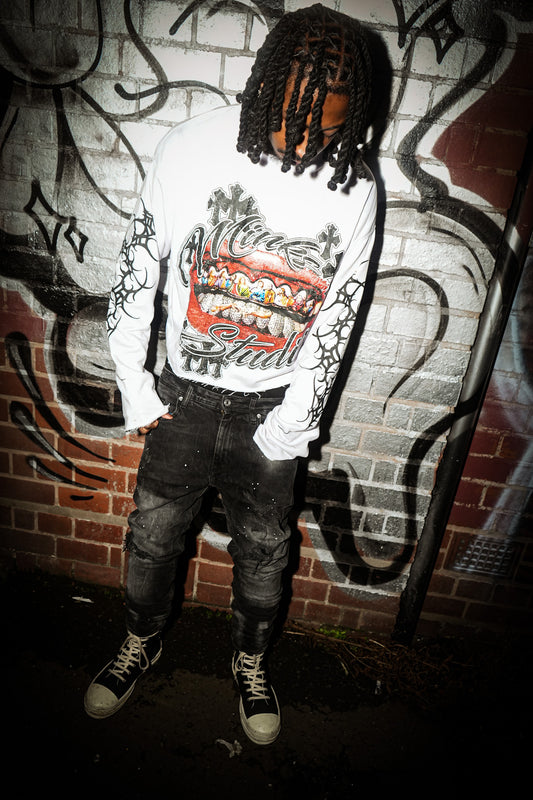 MINK GRILL LONGSLEEVE - WHITE